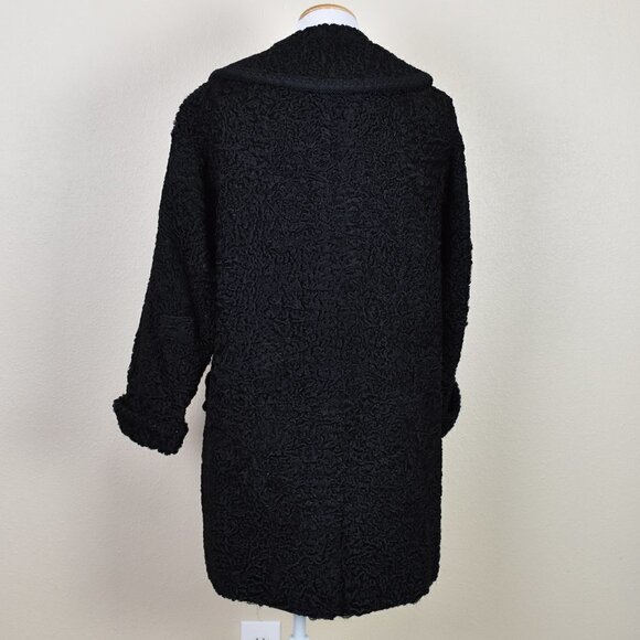 Vintage Furs By Leo Diutsh Black Coat - Picture 4 of 13